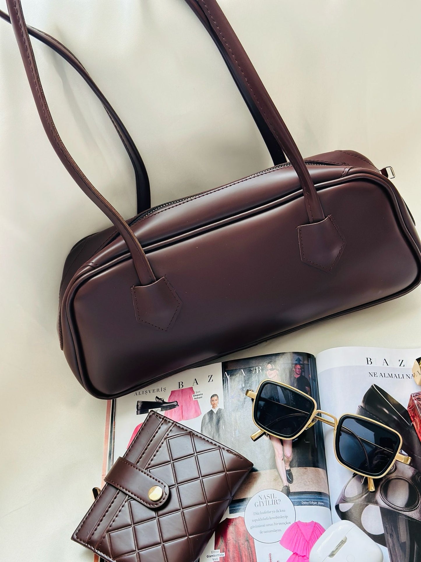 Dalia Vintage Baget Kadın Omuz Çantası