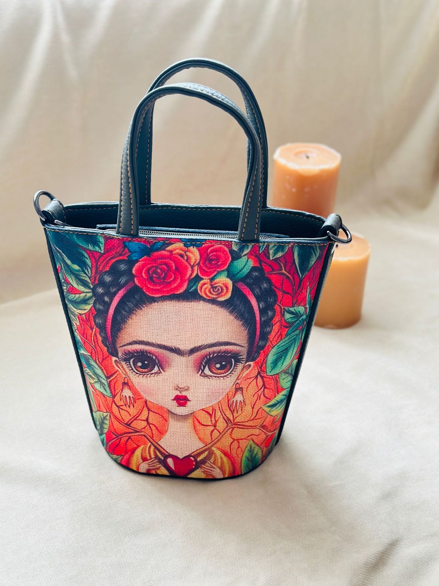 Nature Pattern Kova Model Özel Tasarım Kadın El Çantası