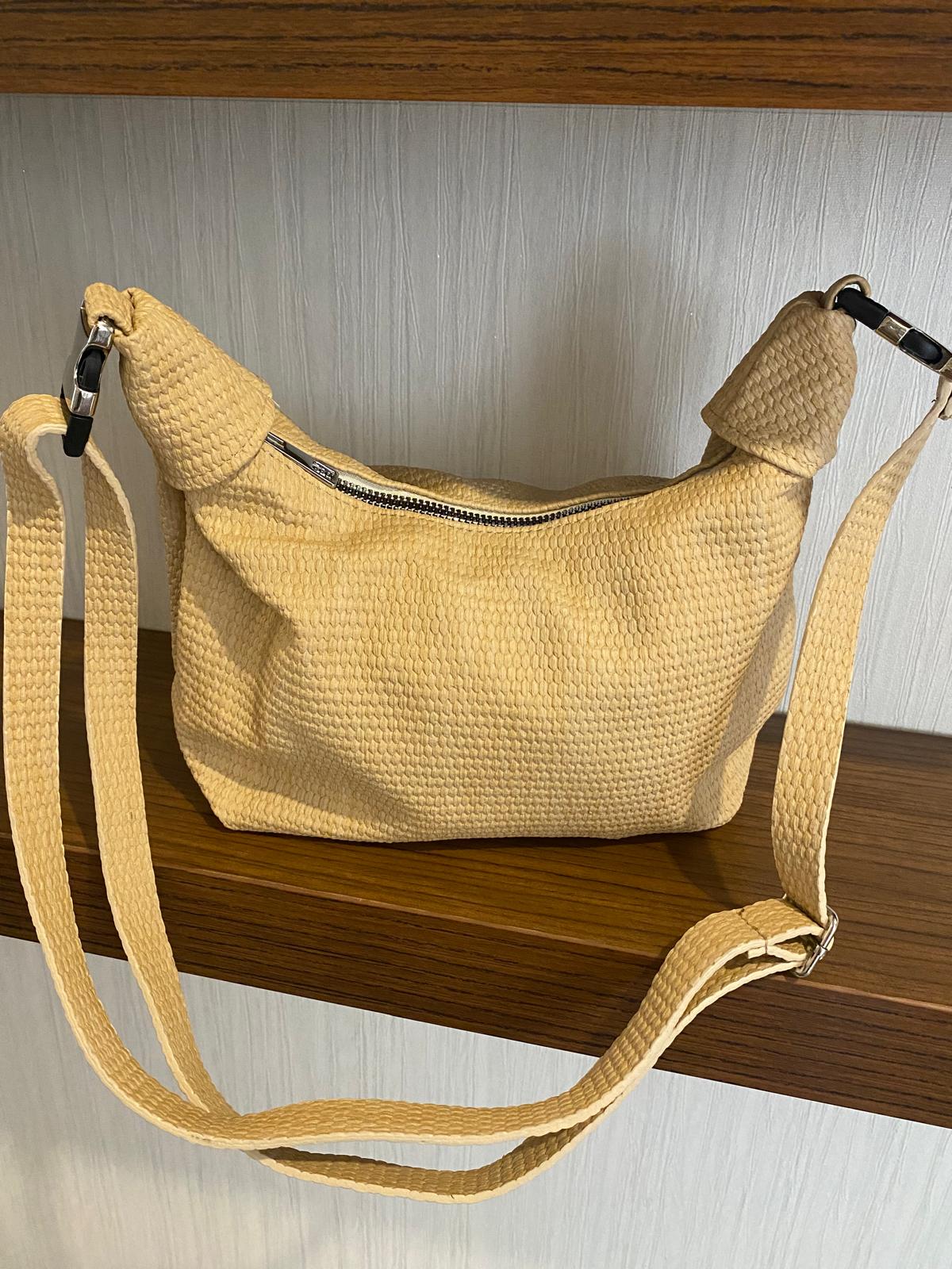 URBAN HASIR DESENLİ KADIN EL VE OMUZ ÇANTASI