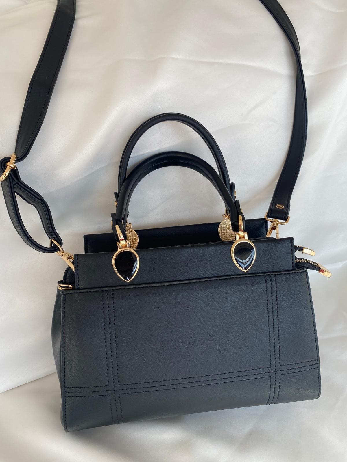 Luna Çift Gözlü Zarif Tasarımlı Uzun Askılı El ve Omuz Kadın Çantası