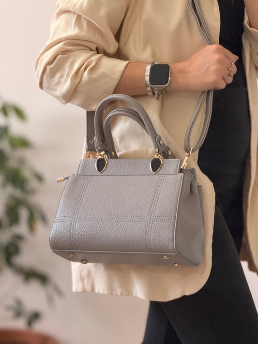 Luna Çift Gözlü Zarif Tasarımlı Uzun Askılı El ve Omuz Kadın Çantası