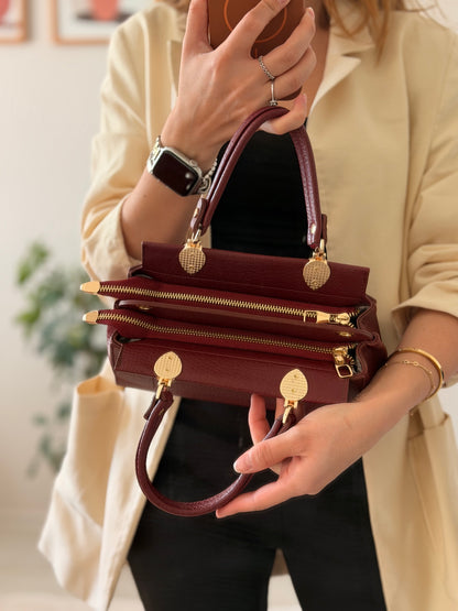 Luna Çift Gözlü Zarif Tasarımlı Uzun Askılı El ve Omuz Kadın Çantası