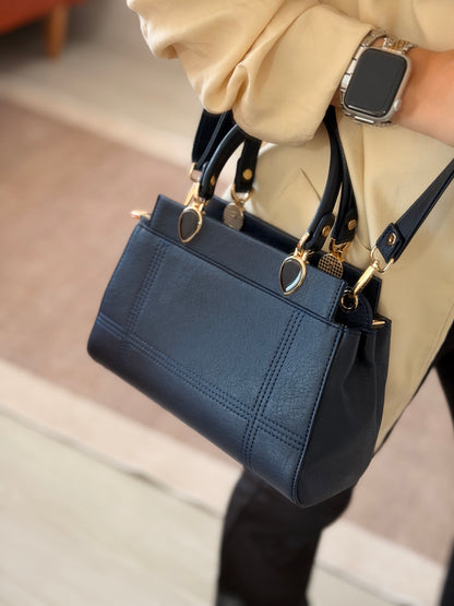 Luna Çift Gözlü Zarif Tasarımlı Uzun Askılı El ve Omuz Kadın Çantası