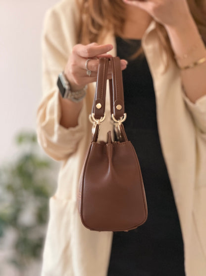 Luna Çift Gözlü Zarif Tasarımlı Uzun Askılı El ve Omuz Kadın Çantası