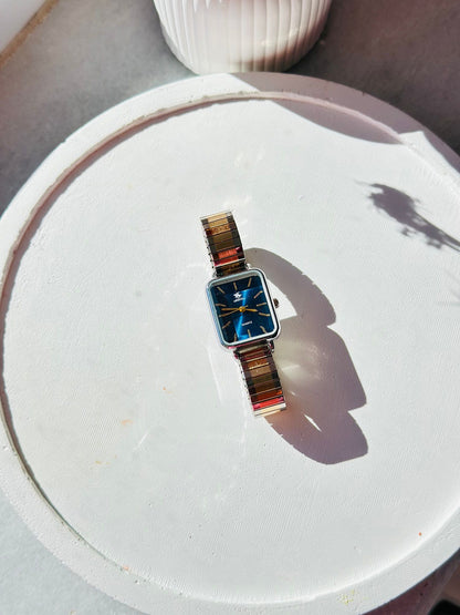 Arven metal yay kordon, zarif, şık, minimal kadın kol saati