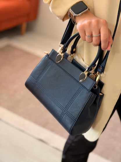 Luna Çift Gözlü Zarif Tasarımlı Uzun Askılı El ve Omuz Kadın Çantası