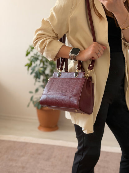 Luna Çift Gözlü Zarif Tasarımlı Uzun Askılı El ve Omuz Kadın Çantası