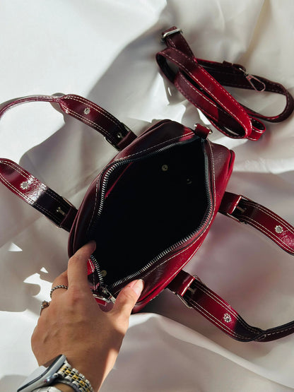 ELARA ÇİFT KEMER TOKALI KADIN EL VE OMUZ ÇANTASI