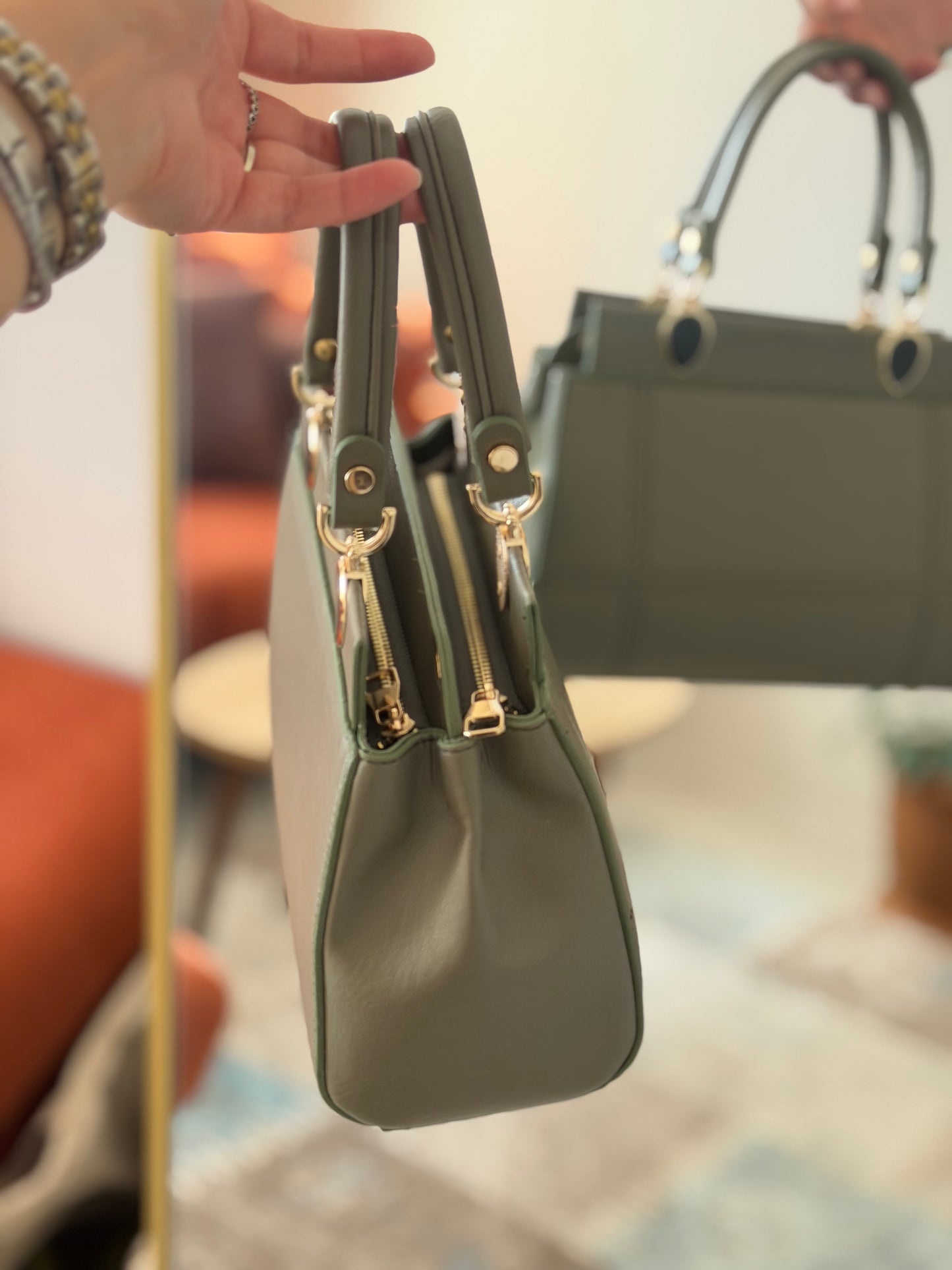 Luna Çift Gözlü Zarif Tasarımlı Uzun Askılı El ve Omuz Kadın Çantası