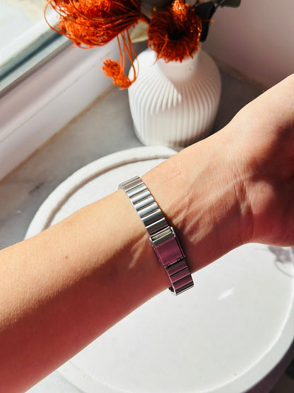 Nora Gümüş renk metal ray kordon, zarif, minimal, şık Kadın Kol Saati