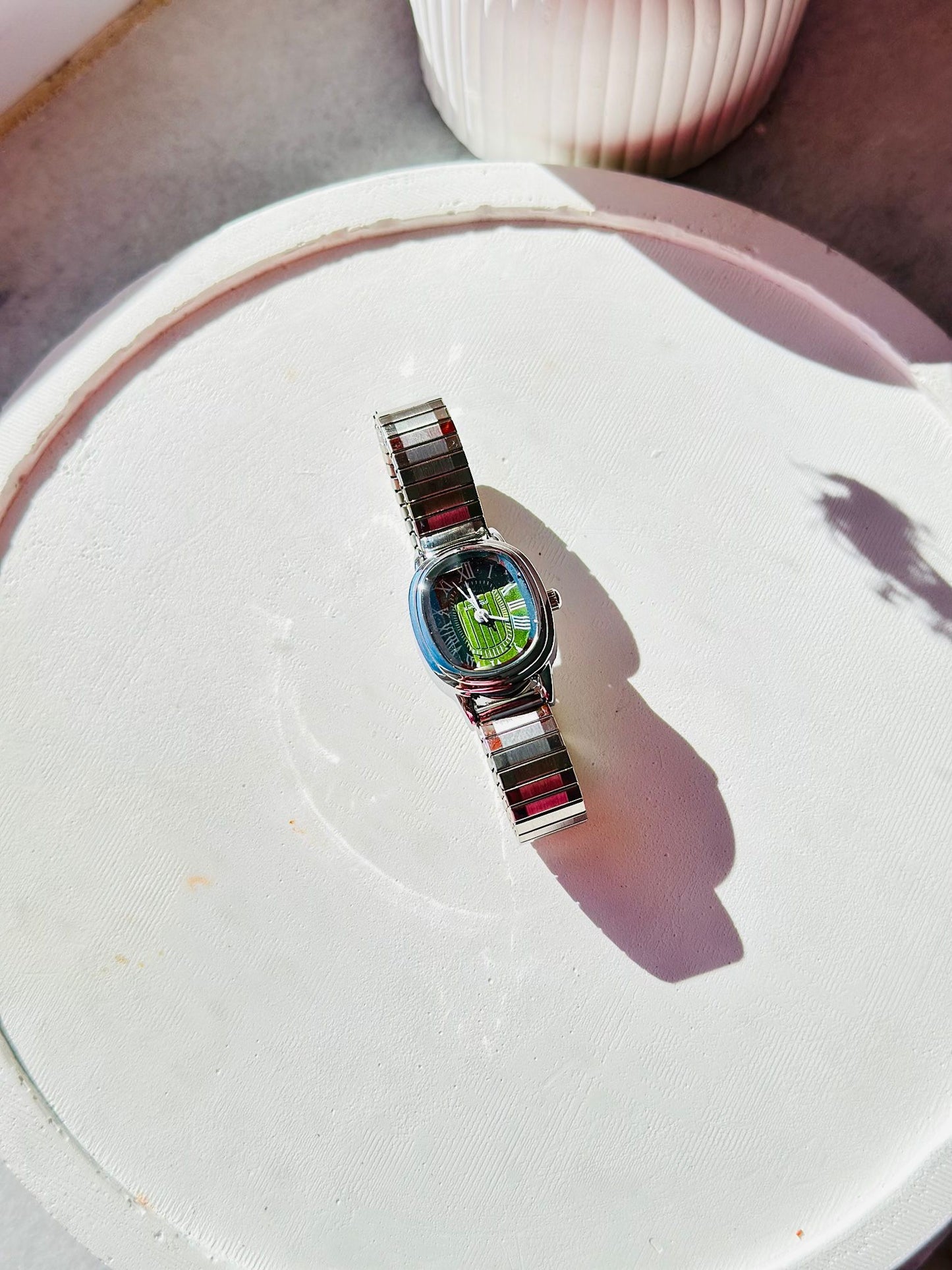 Sude metal yay kordon,zarif, şık, minimal kadın kol saati