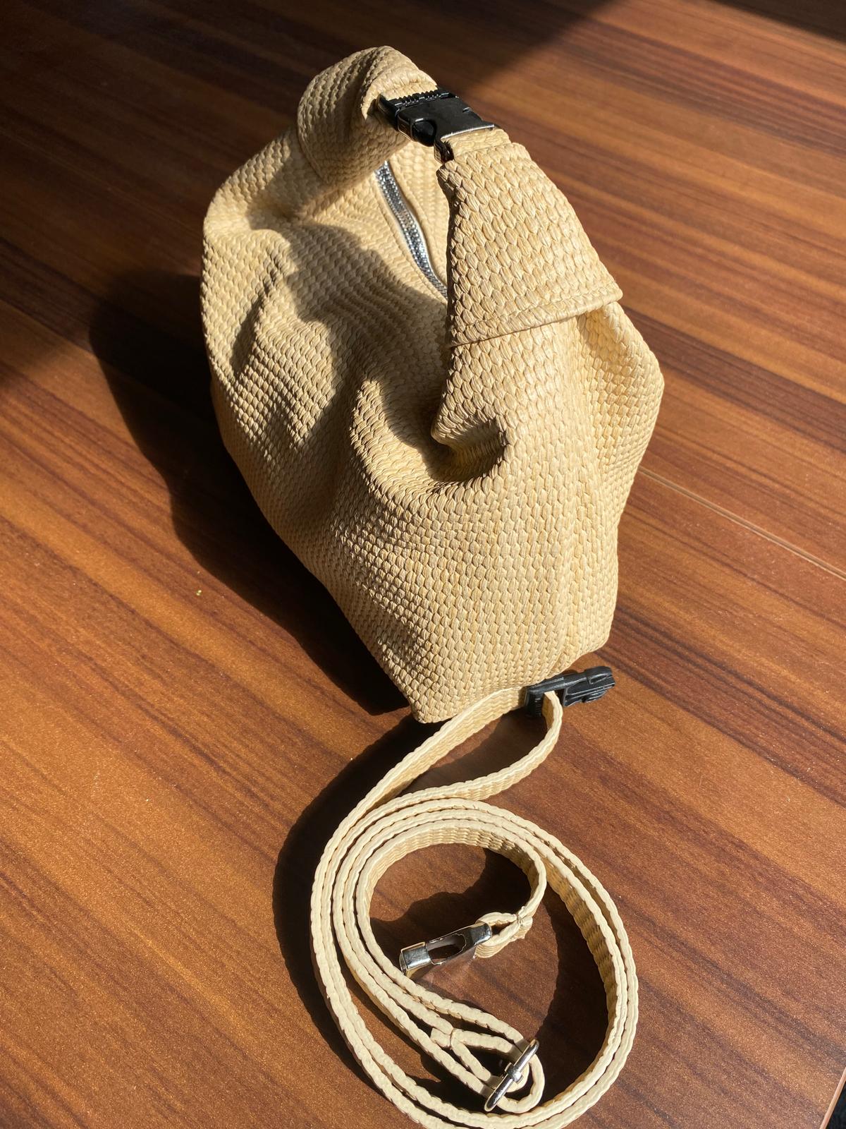 URBAN HASIR DESENLİ KADIN EL VE OMUZ ÇANTASI