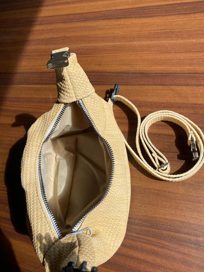 URBAN HASIR DESENLİ KADIN EL VE OMUZ ÇANTASI