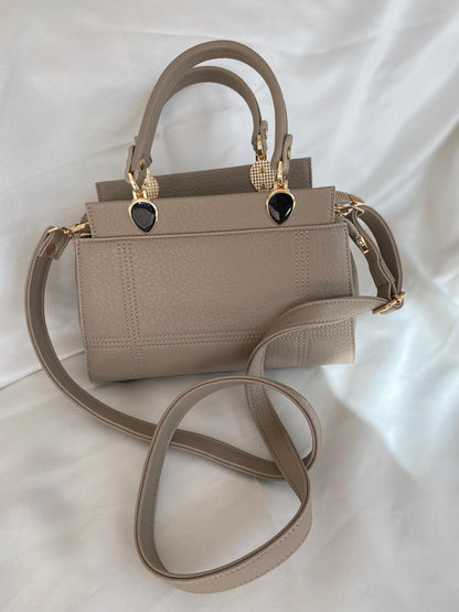 Luna Çift Gözlü Zarif Tasarımlı Uzun Askılı El ve Omuz Kadın Çantası