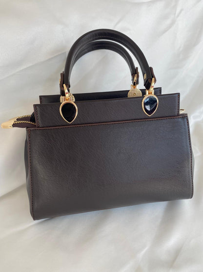 Luna Çift Gözlü Zarif Tasarımlı Uzun Askılı El ve Omuz Kadın Çantası