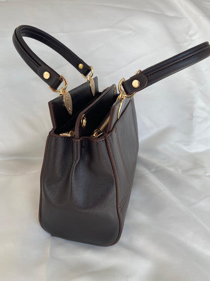 Luna Çift Gözlü Zarif Tasarımlı Uzun Askılı El ve Omuz Kadın Çantası