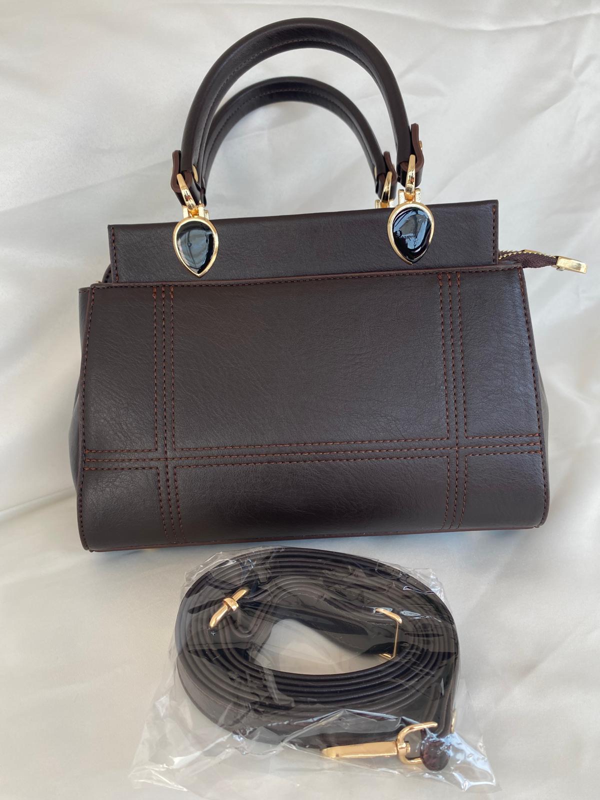 Luna Çift Gözlü Zarif Tasarımlı Uzun Askılı El ve Omuz Kadın Çantası