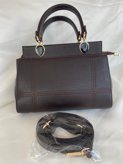 Luna Çift Gözlü Zarif Tasarımlı Uzun Askılı El ve Omuz Kadın Çantası