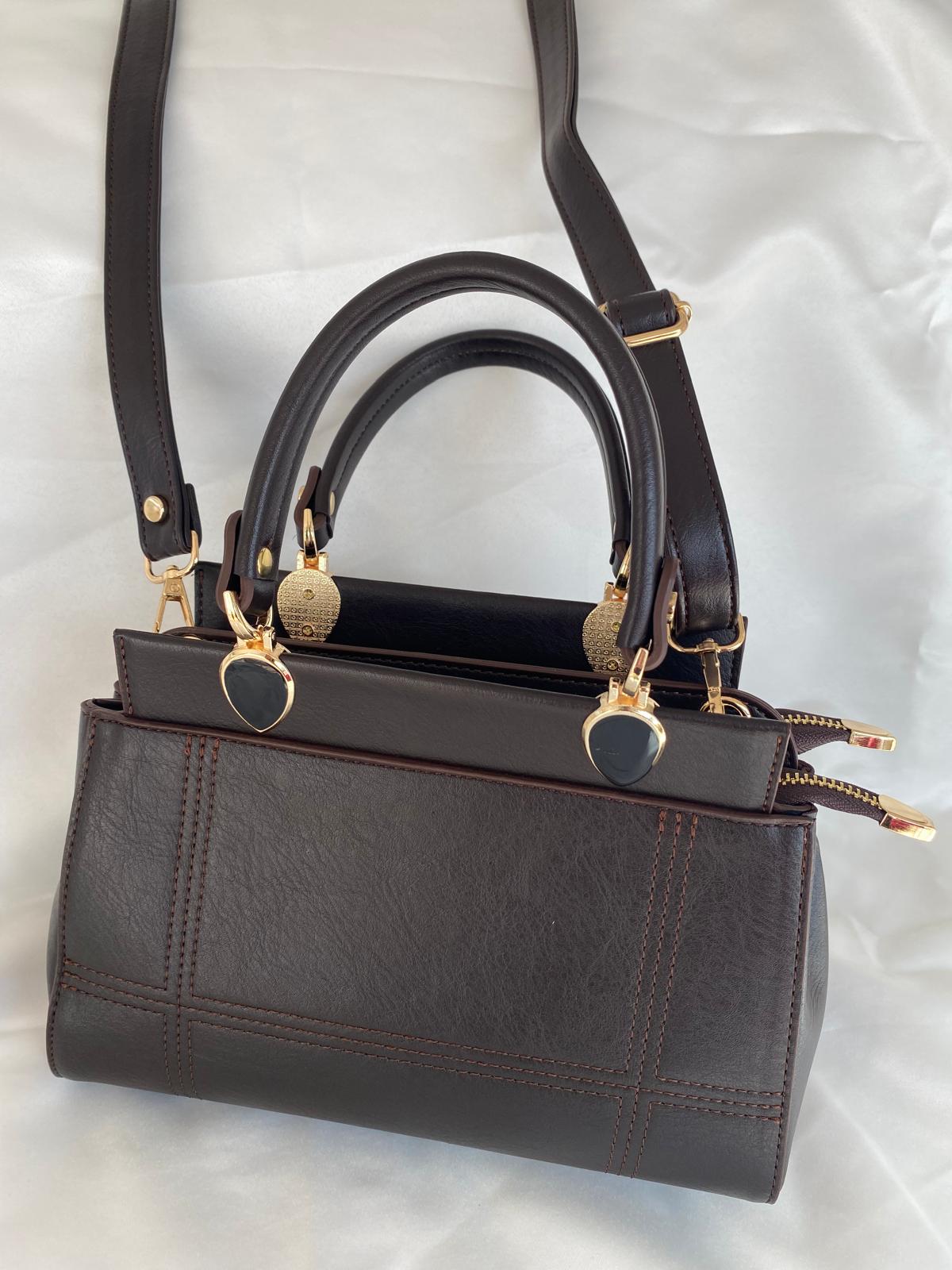 Luna Çift Gözlü Zarif Tasarımlı Uzun Askılı El ve Omuz Kadın Çantası