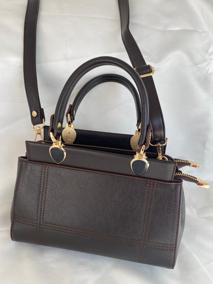 Luna Çift Gözlü Zarif Tasarımlı Uzun Askılı El ve Omuz Kadın Çantası