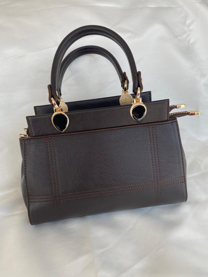 Luna Çift Gözlü Zarif Tasarımlı Uzun Askılı El ve Omuz Kadın Çantası