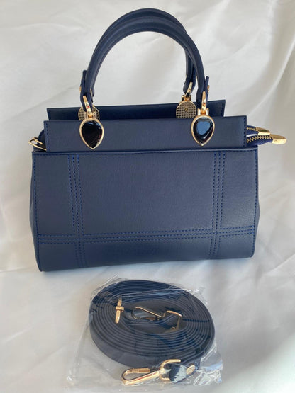 Luna Çift Gözlü Zarif Tasarımlı Uzun Askılı El ve Omuz Kadın Çantası