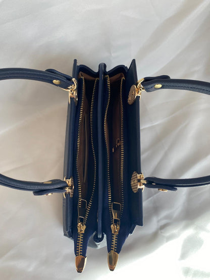 Luna Çift Gözlü Zarif Tasarımlı Uzun Askılı El ve Omuz Kadın Çantası