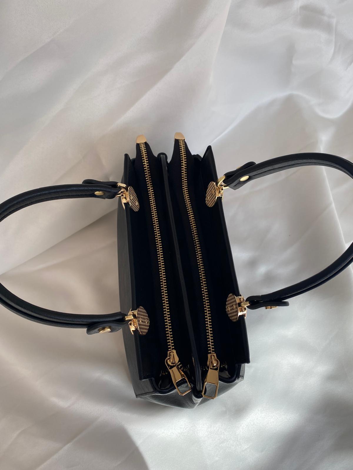 Luna Çift Gözlü Zarif Tasarımlı Uzun Askılı El ve Omuz Kadın Çantası