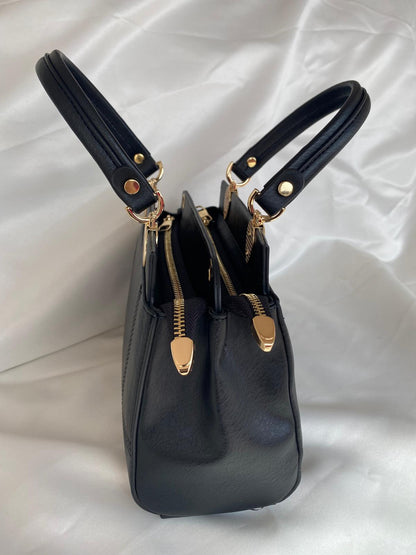 Luna Çift Gözlü Zarif Tasarımlı Uzun Askılı El ve Omuz Kadın Çantası