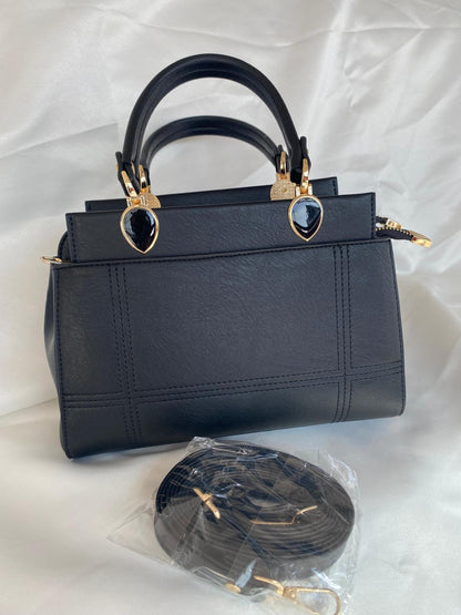 Luna Çift Gözlü Zarif Tasarımlı Uzun Askılı El ve Omuz Kadın Çantası