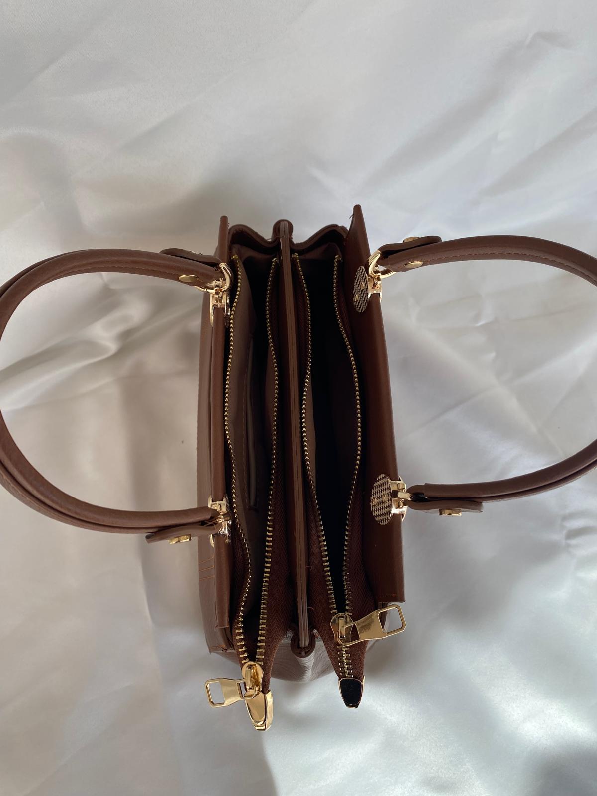 Luna Çift Gözlü Zarif Tasarımlı Uzun Askılı El ve Omuz Kadın Çantası