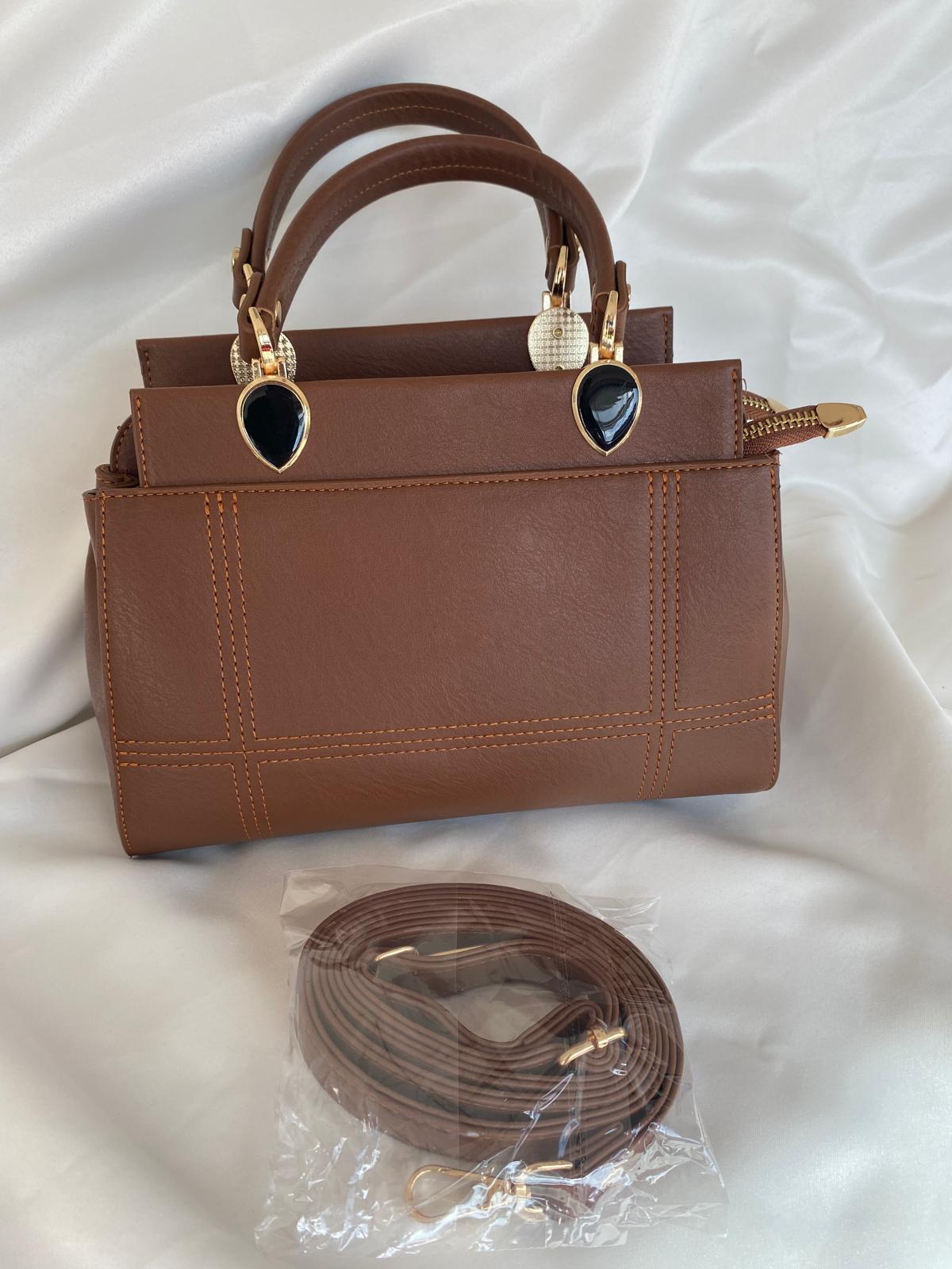 Luna Çift Gözlü Zarif Tasarımlı Uzun Askılı El ve Omuz Kadın Çantası