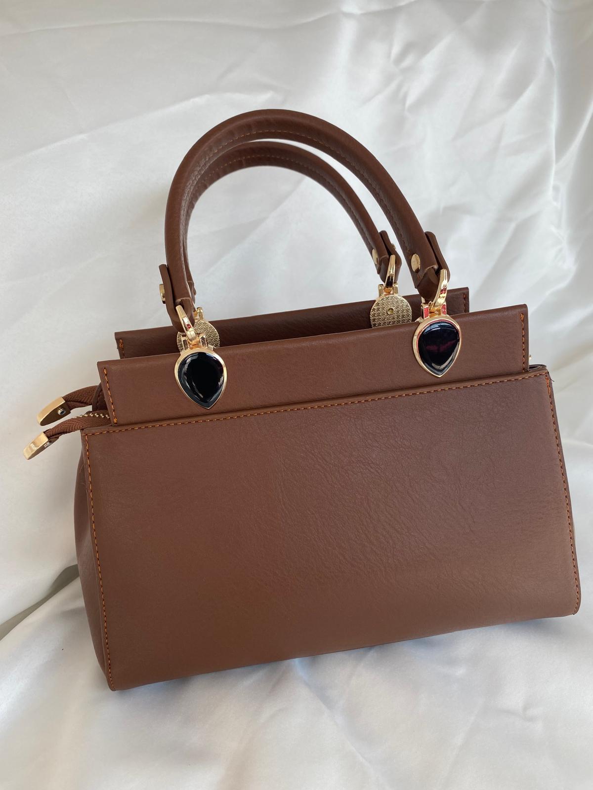 Luna Çift Gözlü Zarif Tasarımlı Uzun Askılı El ve Omuz Kadın Çantası