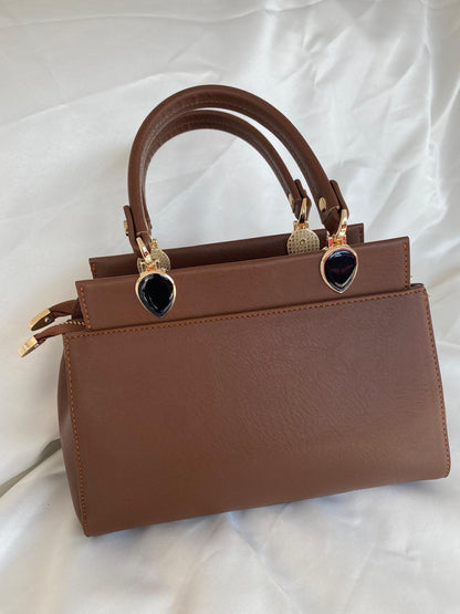 Luna Çift Gözlü Zarif Tasarımlı Uzun Askılı El ve Omuz Kadın Çantası