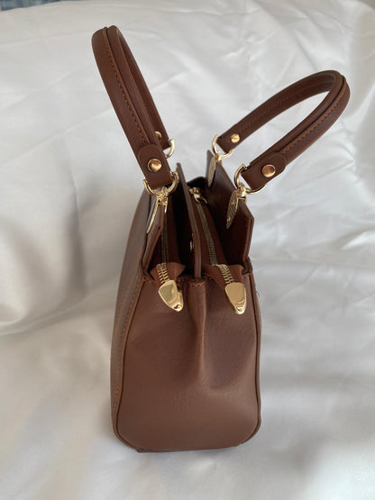 Luna Çift Gözlü Zarif Tasarımlı Uzun Askılı El ve Omuz Kadın Çantası