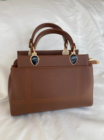 Luna Çift Gözlü Zarif Tasarımlı Uzun Askılı El ve Omuz Kadın Çantası