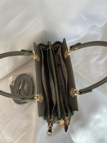 Luna Çift Gözlü Zarif Tasarımlı Uzun Askılı El ve Omuz Kadın Çantası