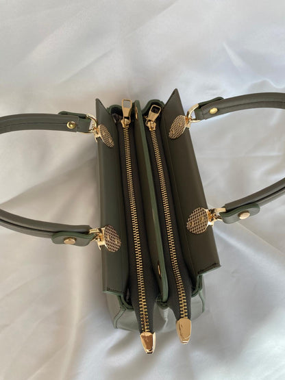 Luna Çift Gözlü Zarif Tasarımlı Uzun Askılı El ve Omuz Kadın Çantası